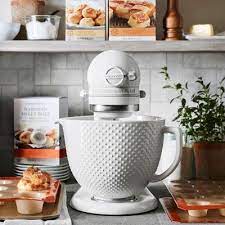 Get it as soon as mon, jul 19. Williams Sonoma May 2020 Kitchenaid Artisan White Mixer With Hobnail Bowl