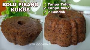 🔹 haluskan pisang dengan garpu / blender sampai halus, sisihkan. Resep Kue Pisang Bolu Pisang Kukus Tanpa Telur Olahan Pisang Kematangan Buat Kue