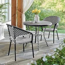 Avery Bistro Table In 2020 Stackable Dining Chairs Bistro Table Outdoor Bistro Table