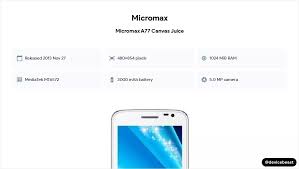 Micromax A77 Canvas Juice Image Gallery ...