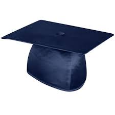 Shiny Navy Blue Graduation Cap This Essential Piece Of Graduation Wear Has A History That Goes Back Cent Blue Graduation Graduation Cap Graduation Cap Tassel