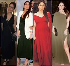Kareena Kapoor Khan Shows Us How To Dress For Those Fancy Holiday Parties While You Re Pregnant Fancy Holiday Party Indian Maternity Wear Motherhood Fashion