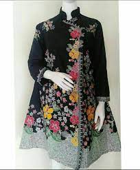 Lihat ide lainnya tentang pakaian wanita, model baju wanita, model pakaian. Tunik Batik Kancing Samping Kerah Saghay Shopee Indonesia