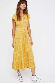 40s Printed Midi Dress Dresses Printed Midi Dress Midi Dress