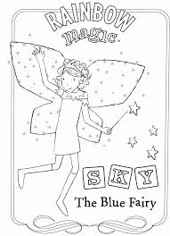 Alphabet coloring book page with outline clip art to color. Rainbow Magic Coloring Pages Coloring Home