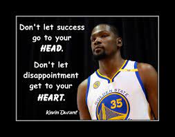 Inspirational Basketball Quote Poster Photo Wall Decor Gift Head Heart Wall Art Bedroom Bathroom Pride Kevint Durant 8x10 11x14