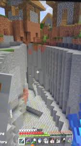 Ravine & gully are the erosional landforms formed by the head cutting action by the river/stream. Found This A Village A Over A Ravine And Inside The Ravine Is The Stronghold Minecraft