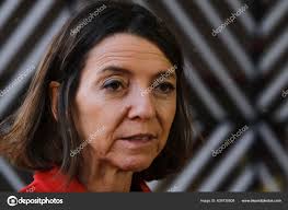 Minister Laurence Boone Anländer Till Högkvarter Bryssel Den September 2022  — redaktionellt stockfoto © Ale_Mi #609736808