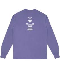 lavender butterfly l s t shirt