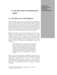 One of the country's leading business newspaper, it is a frequent fixture in corporate offices across the country. Freedom Of Expression And The Media In The Philippines