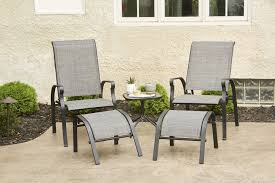 Patio chair and ottoman sets. Fingerhut Alcove Kingsley Outdoor Patio 5 Pc Chair Ottoman And Table Chat Set