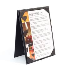buckram easel menu holder the smart marketing group