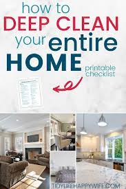 Spring Cleaning Checklist Deep Clean In 15 Minutes A Day Spring Cleaning Checklist Deep Cleaning Spring Cleaning