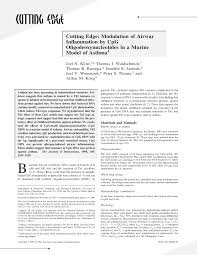 Check spelling or type a new query. Pdf Cutting Edge Modulation Of Airway Inflammation By Cpg Oligodeoxynucleotides In A Murine Model Of Asthma