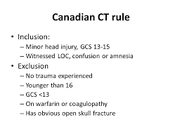 Start studying canadian ct head rule. Skull X Ray In Trauma To Do Or Not To Do Ppt Download
