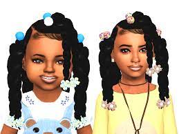 Ebonix Xoe Sims 4 Afro Hair Sims Hair Toddler Hair Sims 4