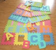 Annoying Foam Mats Turned Into Amazing Wall Art Foam Letters Baby Learning Learning Letters