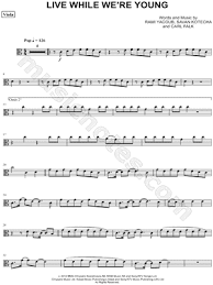 текст песни One Direction Live While We Re Young Musicnotes Com Unsupported Browser Or Operating System Viola Sheet Music Sheet Music Viola Music