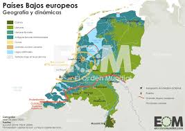 Situado en europa, con zonas como holanda, y cuya capital es amsterdam. La Geopolitica De Paises Bajos Mapas De El Orden Mundial Eom