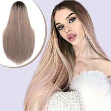 Impossibly long pigtail braids with embellishments are the height of cool. Morica Long Straight Ombre Wig Synthetic Silky Straight Hair Wigs Natural Looking Middle Part Ombre Mixed Color Hair Wigs For Women And Girls Dress Dating Daily Hair Wigcolor R86030 Buy Products Online