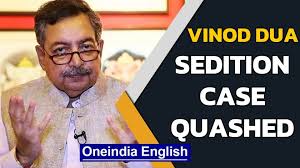Watch the vinod dua show on @hwnewsnetwork. Vinod Dua Sedition Case Journalists Entitled To Protection On Sedition Oneindia News Video Dailymotion