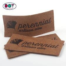 Heat Press Logo Soft Suede Patches For Hats And Bags Doylabel