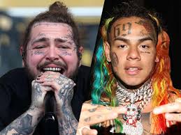 Tekashi 6ix9ine Post Malone Halloween Face Tattoos Selling Scary Fast Https Theblast Com Tek Couple Halloween Costumes Halloween Costunes Couples Costumes