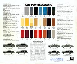 The 1980 united states grand prix was the 14th and final round of the 1980 world championship. All Pontiac Vehicle Paint Codes And Color Charts From 1931 To 1981