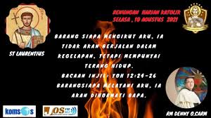 Catatan penting tata ibadah (gksbs) gereja kristen sumatera bagian selatan (7) Renungan Harian Katolik 10 Agustus 2021 Dipersembahkan Oleh Rm Denny O Carm Youtube