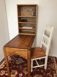 Drop Down Desk Or Table Etsy In 2020 Drop Down Desk Fold Down Desk Drop Down Table