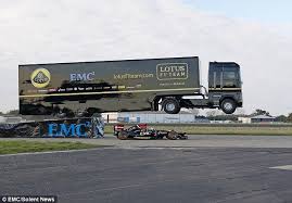 Guinness Measured The Distance From Where The Back Of The Truck Touched Down Although Th Tractor Trailers Formula 1 Car Racing Tractors