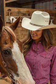 Stetson 10x Angus Straw Cowboy Hat Wrangler Women S Pink And Brown Geo Print With Yokes Long Sleeve Western Sn Western Wear Cowboy Hats Ladies Western Shirts