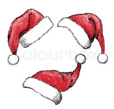 Maybe you would like to learn more about one of these? Set Of Hand Drawn Christmas Hat On Stock Vector Colourbox