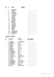 Ejercicios Preterito Perfecto Preterito Perfecto Ejercicios Para Aprender Espanol Verbos Y Adjetivos