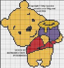 Grille Gratuite Point De Croix Winnie L Ourson Et Son Pot De Miel 2 Passion Creative Winnie L Ourson Point De Croix Winnie