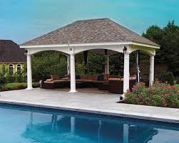 Built on a cemented area in a yard or garden, the small gazebo has strong posts and ceilings and has only two walls. Amish Country Gazebos Outdoor Structures Amish Country Gazebos