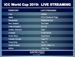 For the latest happenings around your favourite tv programs & celebs. Icc World Cup 2019 Full Schedule Live Streaming Live Telecast Tv Channel Indian Squad All You Need To Know