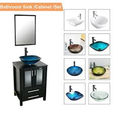 With traditional wall mounted basins, you get all the sink without a bulky vanity swallowing up space. 72 White Bathroom Vanity Mirror Cabinet Set Vessel Glass Ceramic Sink Faucet Us Bathroom Sinks Vanities Patterer Vanities