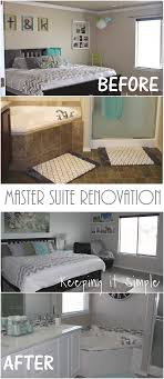 It becomes the perfect backdrop for any bed. Master Suite Renovation With Gray And White Color Scheme Keeping It Simple