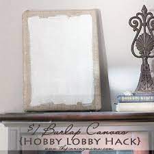 How big is a roll of burlap fabric? Diy 1 Burlap Canvas Hobby Lobby Hack The Pinning Mama
