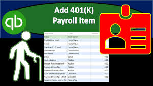 Add 401 K Payroll Item In Quickbooks