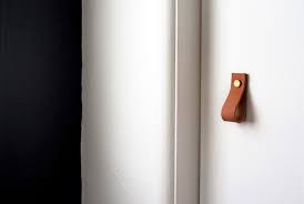 leather cabinet hardware