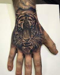 Image Associee Hand Tattoos For Guys Mens Tiger Tattoo Hand Tattoos