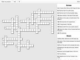 The calcium bone salts are an invaluable tool to maintain normal calcium and phosphate levels in the blood. Knee Anatomy Crossword Answers Human Anatomy
