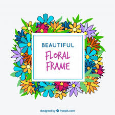 Download high quality flower pictures for your mobile, desktop or website. Free Vector Floral Frame With Full Color Flowers