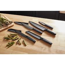Kitchenaid Kitchenaid Kkcer04csbl Ceramic 4 Piece Set Lowes Com In 2020 Kitchen Aid Ceramic Cutlery Ceramic Knife