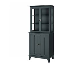 Malsjo Vitrine Schwarz Gebeizt 60x40x186 Cm Ikea Deutschland Glass Cabinet Doors Dark Blue Green Ikea