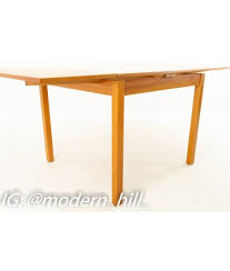 Extendable table 43 1/4/61 $ 349. Ansager Mobler Mid Century Square Expanding Hidden Leaf Dining Table
