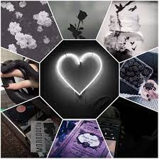 Fioletovyj Chernyj Belyj Estetika Kollazh Kollazh Oboi