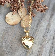 Let their legacy live on. In Loving Memory Gold Heart Cremation Urn Necklace Ever Loved